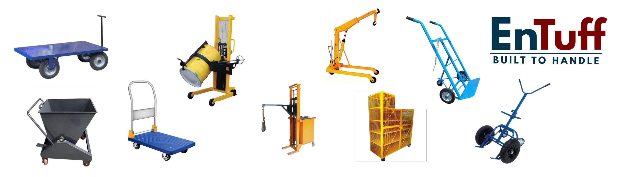 Entuff Industrial Trolleys – Barrow, Platform, Drum & Customized MHE