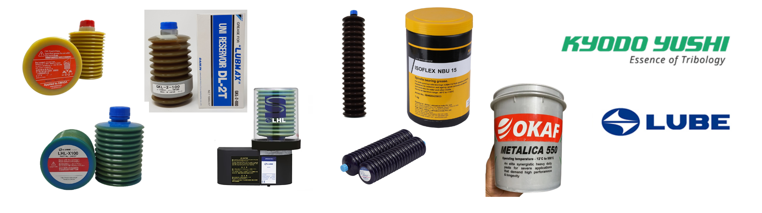Industrial grease cartridges GKL-2-100, LHL-X100-7, Citrax EP-1, Multitemp SRL No.3 available at Neelabh Industrial Solutions Bhiwadi, Neemrana, Alwar, Manesar, Bawal, Delhi NCR