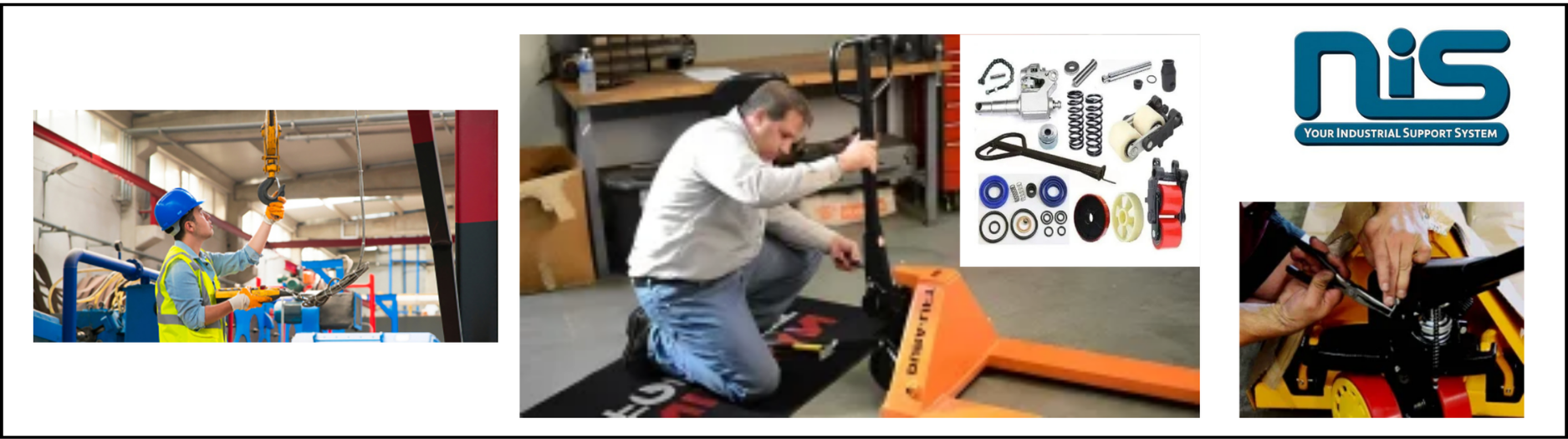 Hand pallet truck and stacker repairing services with ARC support in Bhiwadi, Alwar, Neemrana & NCR